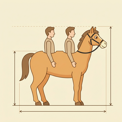 HorseyDuo 2 People Inflatable Horse Costume